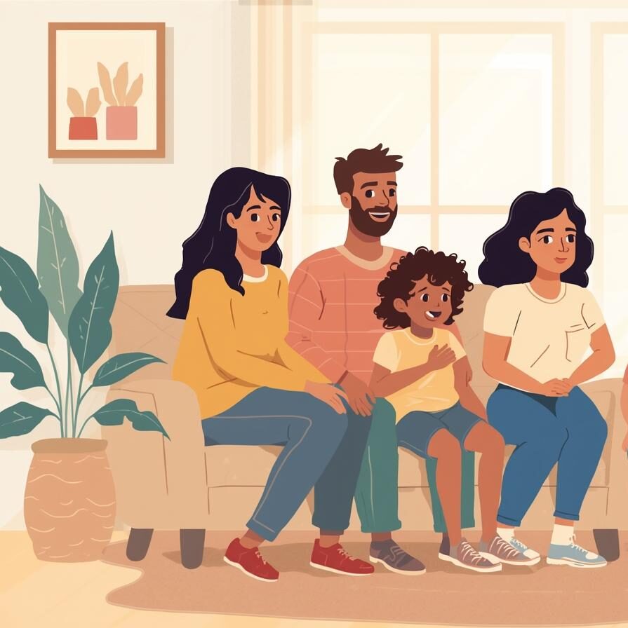 create an image to use in a _family therapy_ blog family therapy